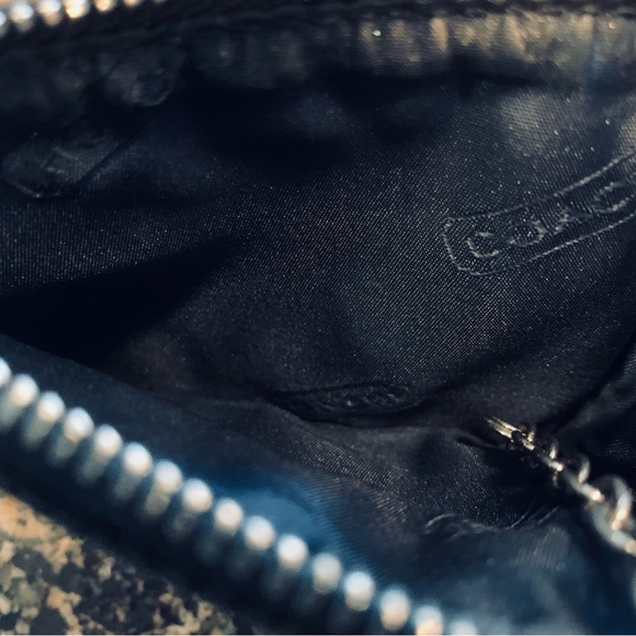 COACH Vintage Black Signature C Print Keychain Card Holder Wallet - Picture 4 of 4